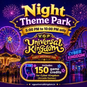 Night Theme Park Ticket <br>(05:00pm to 10:00pm)<br><span class="nightDesc">₹150 CKD Game Credits FREE on Entry</span>